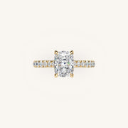 The Solienne β Cathedral Solitaire Hidden Halo Engagement Ring